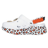 Skechers Women's 186014 Snoop Dogg Foamies Purrfect White Leopard Max Cushioning Clogs ThatShoeStore