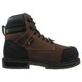 Skechers Men's 256017 John Deere Roughcutter Pinegrip Dark Brown Slip Resistant Composite Toe Metal Free Metatarsal Guard Work Boots ThatShoeStore