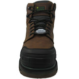 Skechers Men's 256017 John Deere Roughcutter Pinegrip Dark Brown Slip Resistant Composite Toe Metal Free Metatarsal Guard Work Boots ThatShoeStore