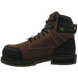 Skechers Men's 256017 John Deere Roughcutter Pinegrip Dark Brown Slip Resistant Composite Toe Metal Free Metatarsal Guard Work Boots ThatShoeStore