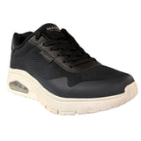 Skechers Men's 183310 Uno Flex- Spring On Air Black Casual Shoes ThatShoeStore