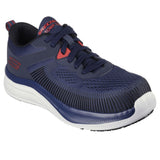 Skechers Men's 200199 Jevion Navy Safety Toe Metal Free Work Shoes ThatShoeStore