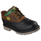 Skechers Men's 256089 John Deere Sergeants Aldridge Brown Black Waterproof Slip-ins Work Shoes (Extra Wide) ThatShoeStore