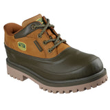 Skechers Men's 256089 John Deere Sergeants Aldridge Natural Olive Waterproof Slip-ins Work Shoes (Extra Wide) ThatShoeStore
