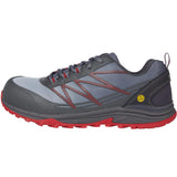 Skechers Men's 200046W Puxal Gray Red Safety Composite Toe Work Shoes ThatShoeStore