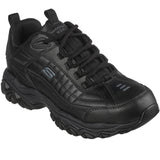 Skechers Men's 200080WW Soft Stride Fambli Black Safety Work Shoes ThatShoeStore