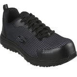 Skechers Men's 200090 Ulmus Black Charcoal Safety Work Shoes ThatShoeStore