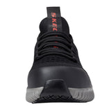 Skechers Men's 200153 Cicades Korbyn Black Gray Safety Toe Metal Free Work Shoes ThatShoeStore