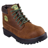 Skechers Men's 256000 John Deere Sergeants Dozer Brown Waterproof Work Boots ThatShoeStore