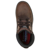 Skechers Women's 108013 Ravlas Dark Brown Work Shoes ThatShoeStore