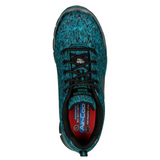 Skechers Women's 108083 Sure Track Saivy Green Multi Safety Toe Metal Free Work Shoes ThatShoeStore