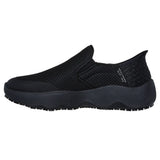 Skechers Women's 108154 Slip-ins Massage Fit Step Black Work Shoes ThatShoeStore