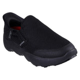 Skechers Women's 108154 Slip-ins Massage Fit Step Black Work Shoes ThatShoeStore