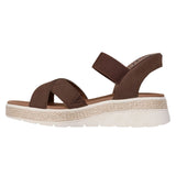 Skechers Women's 114414 BOBS Sun Ray Move Over Slip-Ins Chocolate Sandals (WIDE) ThatShoeStore