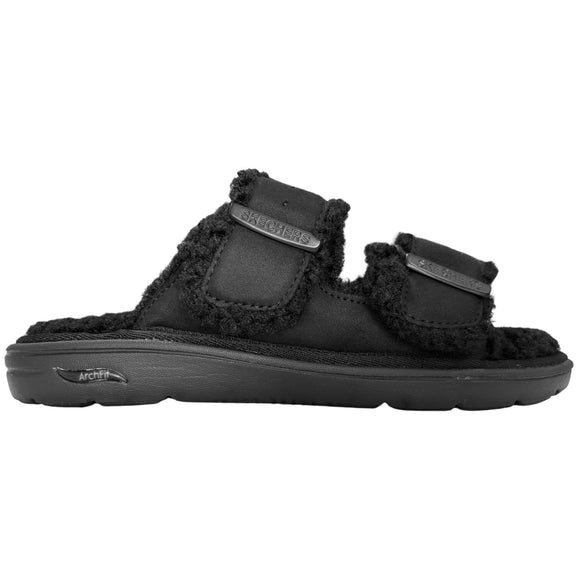 Skechers Women's 175120 Arch Fit Lounge-Adorable Black Slide Sandals