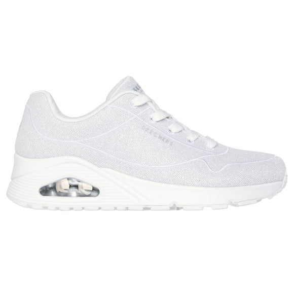 Skechers Women's 177023 Uno-Coruscate White Casual Shoes