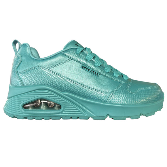 Skechers Women's 177107 Street Uno-Slither And Shine Teal Casual Shoes