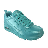 Skechers Women's 177107 Street Uno-Slither And Shine Teal Casual Shoes ThatShoeStore