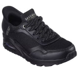 Skechers Women's 177111 UNO Slip in air Black Casual Shoes ThatShoeStore