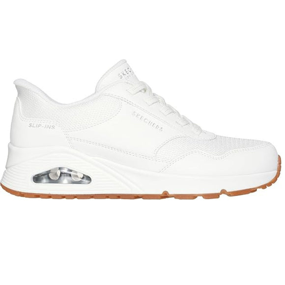 Skechers Women's 177117 Uno - Banksia White Slip-ins Casual Shoes