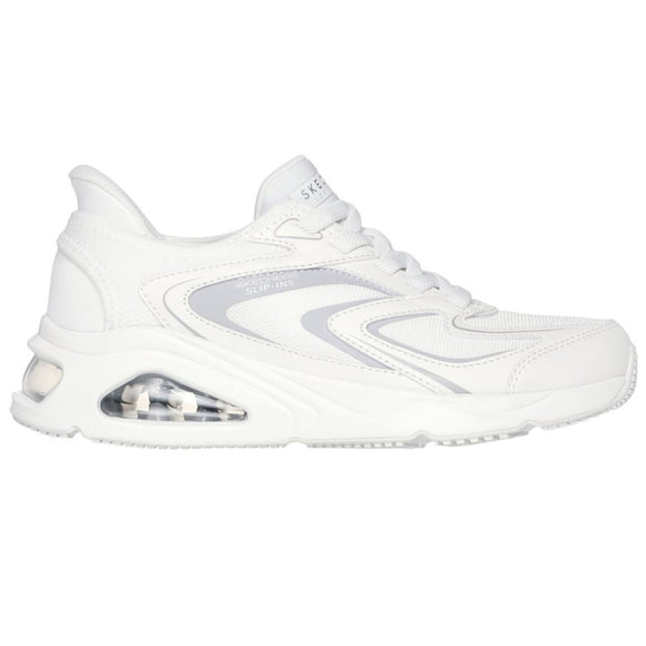 Skechers Women's 177408 Tres-Air Uno-EZ-Glide White Slip-ins Casual Shoes