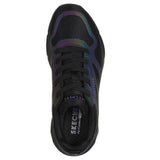 Skechers Women's 177418 Tres- Air Uno Shimmer N Glow Black Casual Shoes ThatShoeStore