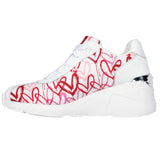 Skechers Women's 177678 A Wedge Heart Of Hearts White Red Casual Shoes ThatShoeStore