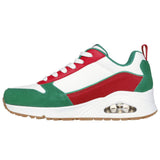 Skechers Women's 177910 Uno- Victory Pack White Gray Casual Shoes ThatShoeStore