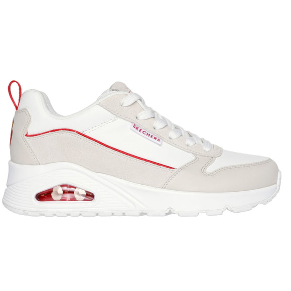 Skechers Women's 177949 UNO Ricardo Cavolo Flaming Love White Natural Casual Shoes