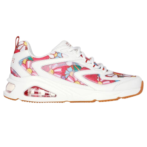 Skechers Women's 177948 Uno Ricardo Cavolo Spring Bloom White Multi Casual Shoes