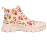 Skechers Women's 177950 Ricardo Cavolo Roadies Surge Tiny Flames Pink Multi Casual Shoes ThatShoeStore