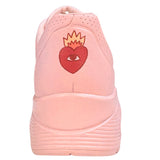 Skechers Women's 177956 Ricardo Cavolo UNO Flaming Heart Pink Multi Casual Shoes ThatShoeStore