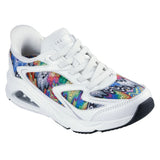 Skechers Women's 177931 Jen Stark: Tres-Air Uno-Iris Drip White Multi Slip-Ins Casual Shoes ThatShoeStore