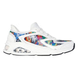 Skechers Women's 177931 Jen Stark: Tres-Air Uno-Iris Drip White Multi Slip-Ins Casual Shoes ThatShoeStore