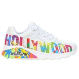 Skechers Women's 177995 Uno-ONE FOR Stars! White Multi Casual Shoes ThatShoeStore