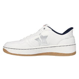 Skechers Women's 185315 Sport Court 2.0 Studded Star Slip-ins White Navy Casual Shoes ThatShoeStore