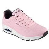 Skechers Women's 73690 Uno- Stand on Air Pink White Casual Shoes ThatShoeStore