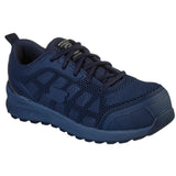 Skechers Women's 77289 Bulkin Ayak Navy Safety Toe Metal Free Work Shoes ThatShoeStore