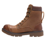 Timberland PRO Men’s TB0A6797EM41 8IN Whitman Medium Brown Full-Grain Waterproof Safety Toe Metal Free Work Boots ThatShoeStore