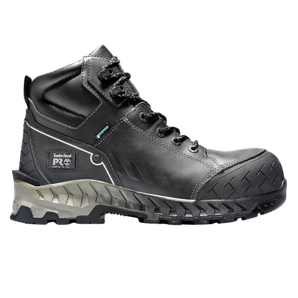 Timberland PRO Men's TB1A2262 6IN Work Summit Black Waterproof CarbonShield Composite Toe Work Boots
