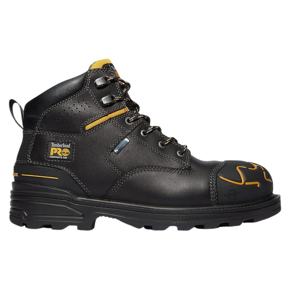 Timberland PRO Men's TB1A451G 6IN Magnitude Black Waterproof Composite Toe Work Boots