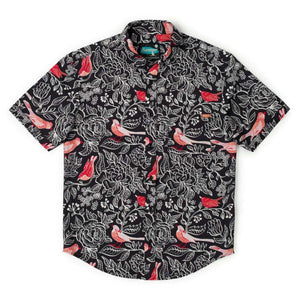 RSVLTS Men's Robins and Roses KUNUFLEX Short Sleeve Shirt