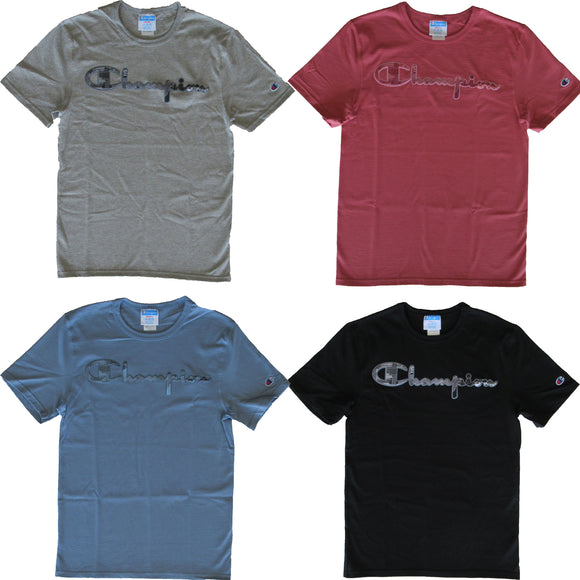 Champion Men's Marble Logo Applique Heritage Tee