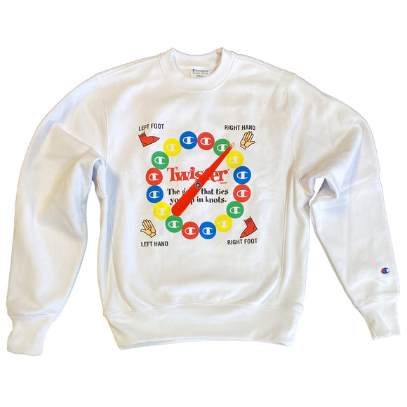 Champion x Hasbro Twister Men's Spinner Reverse Weave Crew Sweatshirt