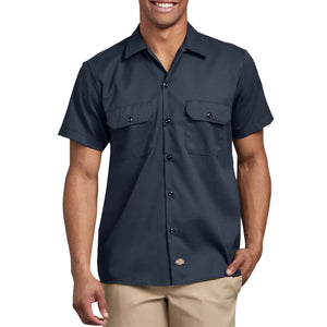 Dickies Men's WS673 Slim Fit Short Sleeve Flex Twill Work Shirts