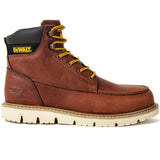 DEWALT Men's DXWP10034 Flex Moc Leather Plain Toe Work Boots Walnut PitStop ThatShoeStore