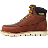 DEWALT Men's DXWP10034 Flex Moc Leather Plain Toe Work Boots Walnut PitStop ThatShoeStore