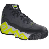 Fila Men's 1BM01078-055 MB Jamal Mashburn Dark Shadow Safety Yellow White Retro Basketball Shoes ThatShoeStore