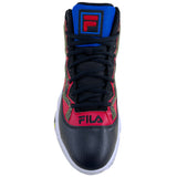Fila Men's 1BM01742-027 MB Jamal Mashburn Black Prince Blue Fila Red Retro Basketball Shoes ThatShoeStore