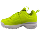 Fila Women's Disruptor II Applique Safety Yellow Casual Shoes ThatShoeStore